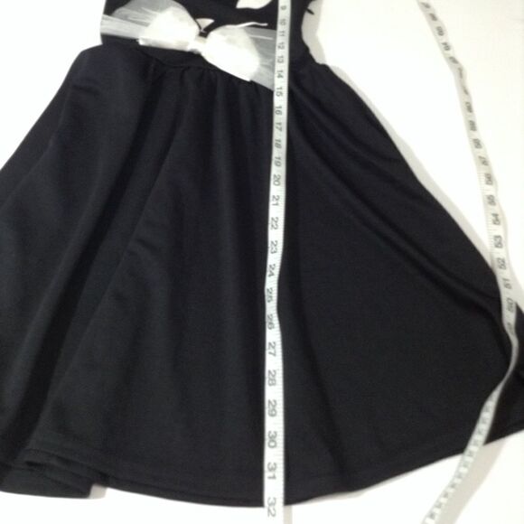 LF Mieeon Black With White Cat Face Sleeveless Fit & Flare Mini Dress NWT Sz XS - Picture 4 of 5